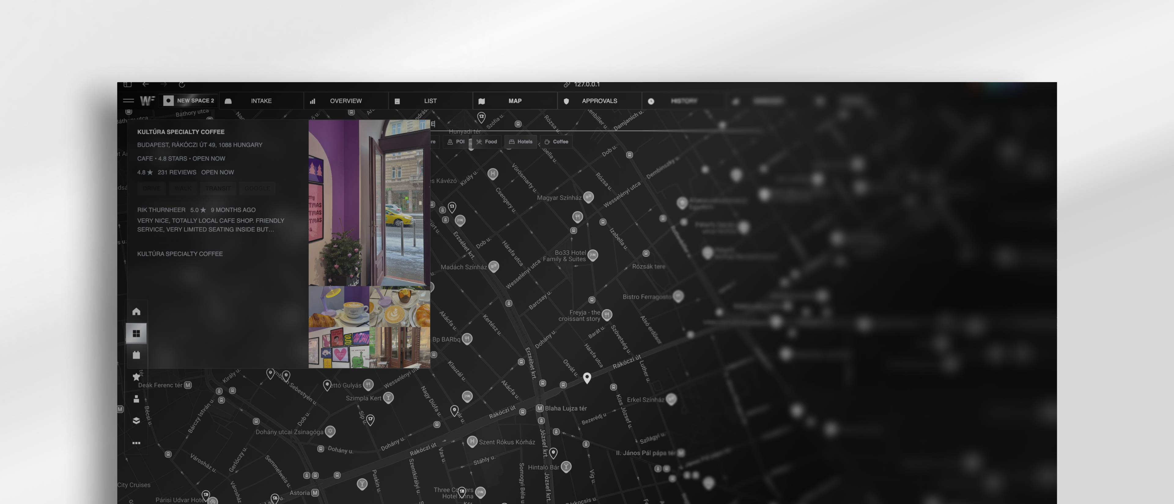Gen Tech Manager workspace view frame three